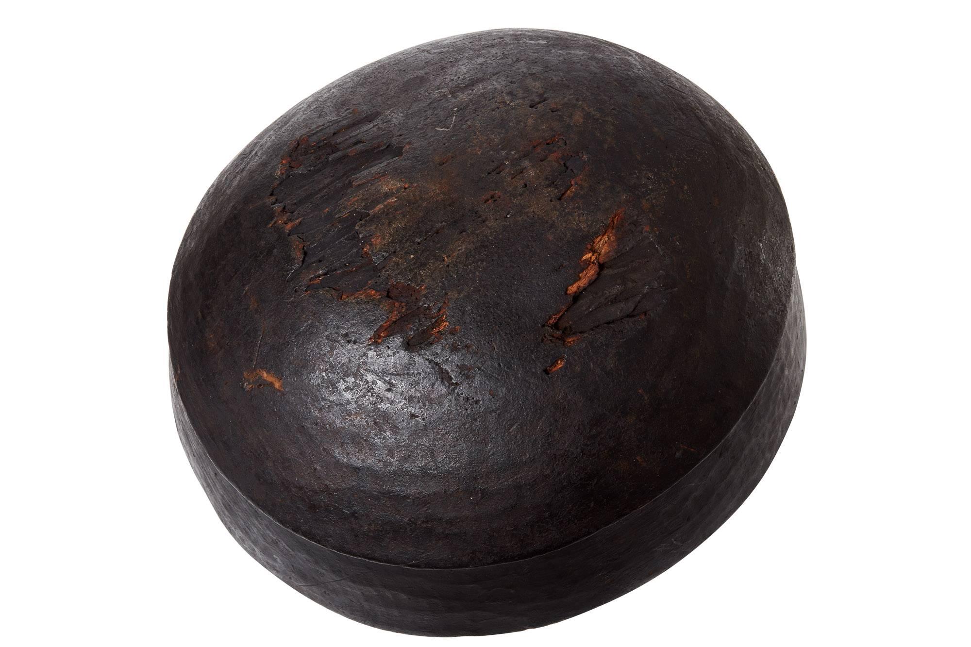 20th century black African bowl on 19th century Chinese Root "stand". Handcrafted wooden bowl with simple craved detail sitting on an unusual Chinese root stump. a great looking decorative object. Bowl 24" Diameter x 10" H. Stand