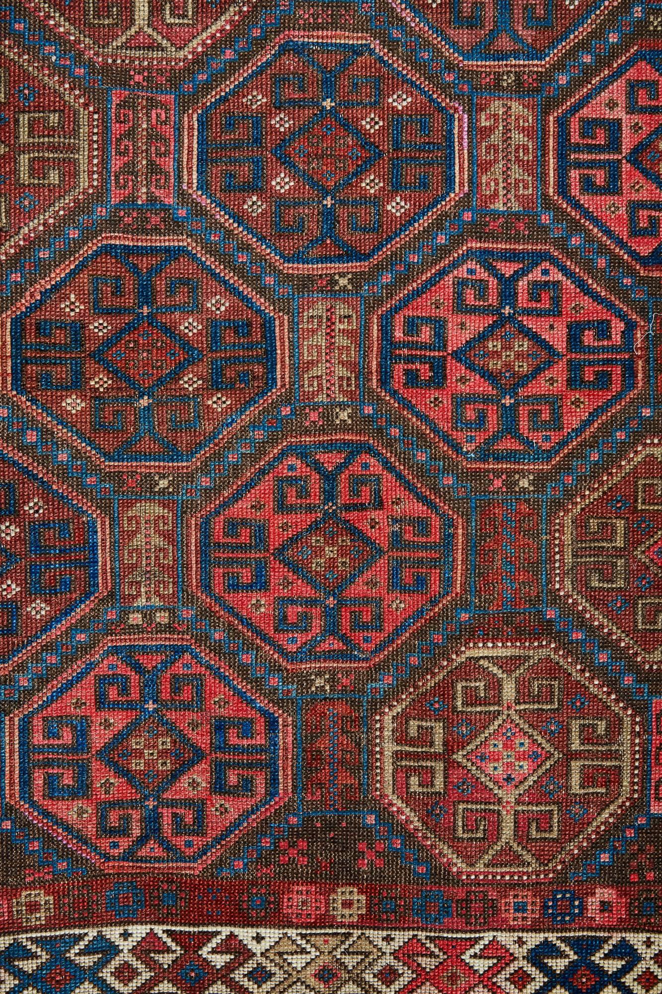 19th century Baluch rug from Afghanistan
Classic Baluch design.