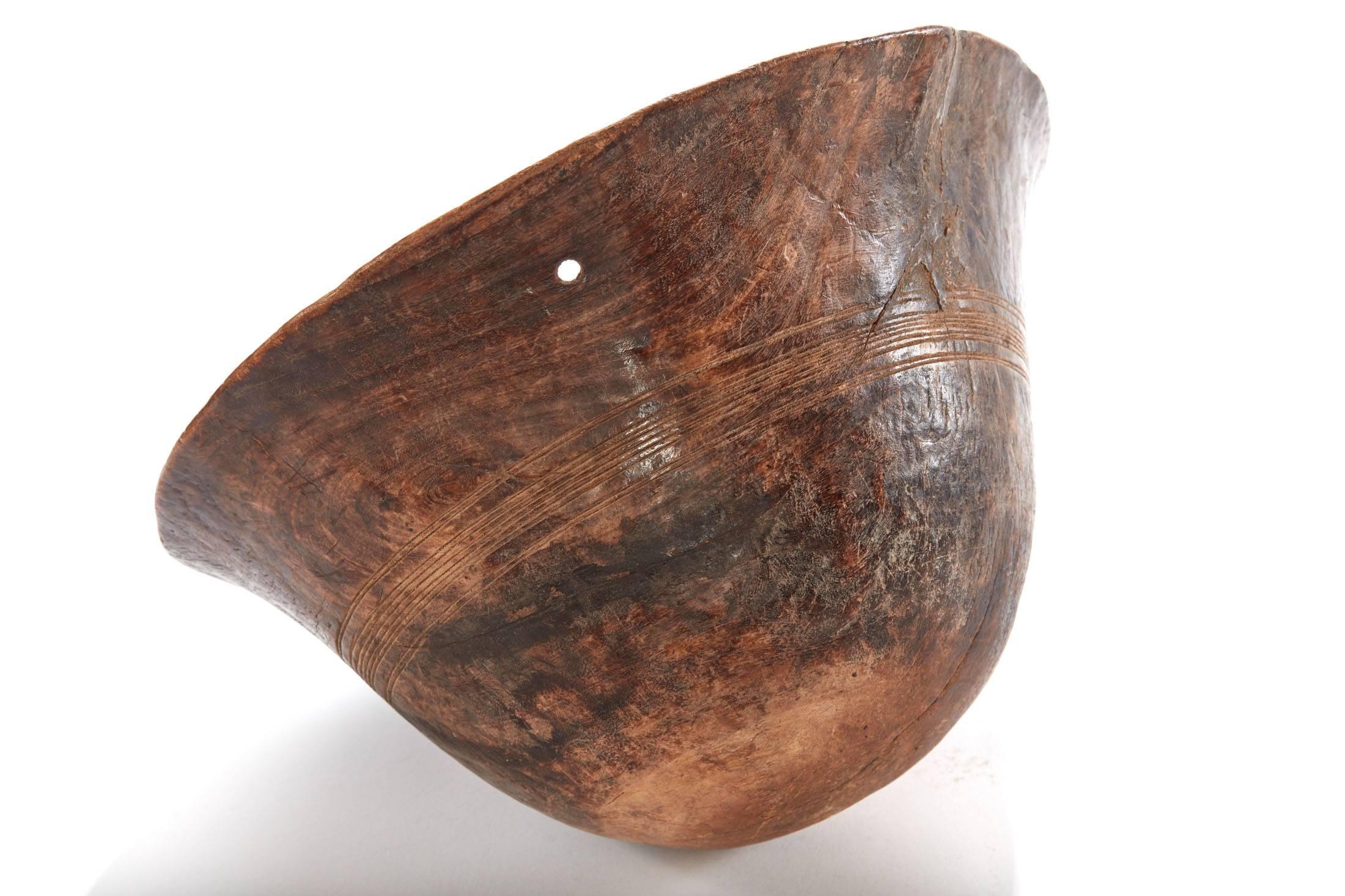 Malian Early 20th Century African Wooden Grain Bowl from Mali