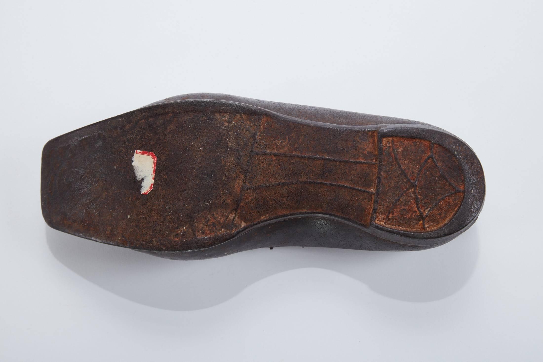 Late 19th Century Hand-Forged Iron Shoe, Likely a Cobblers Sample For Sale 1