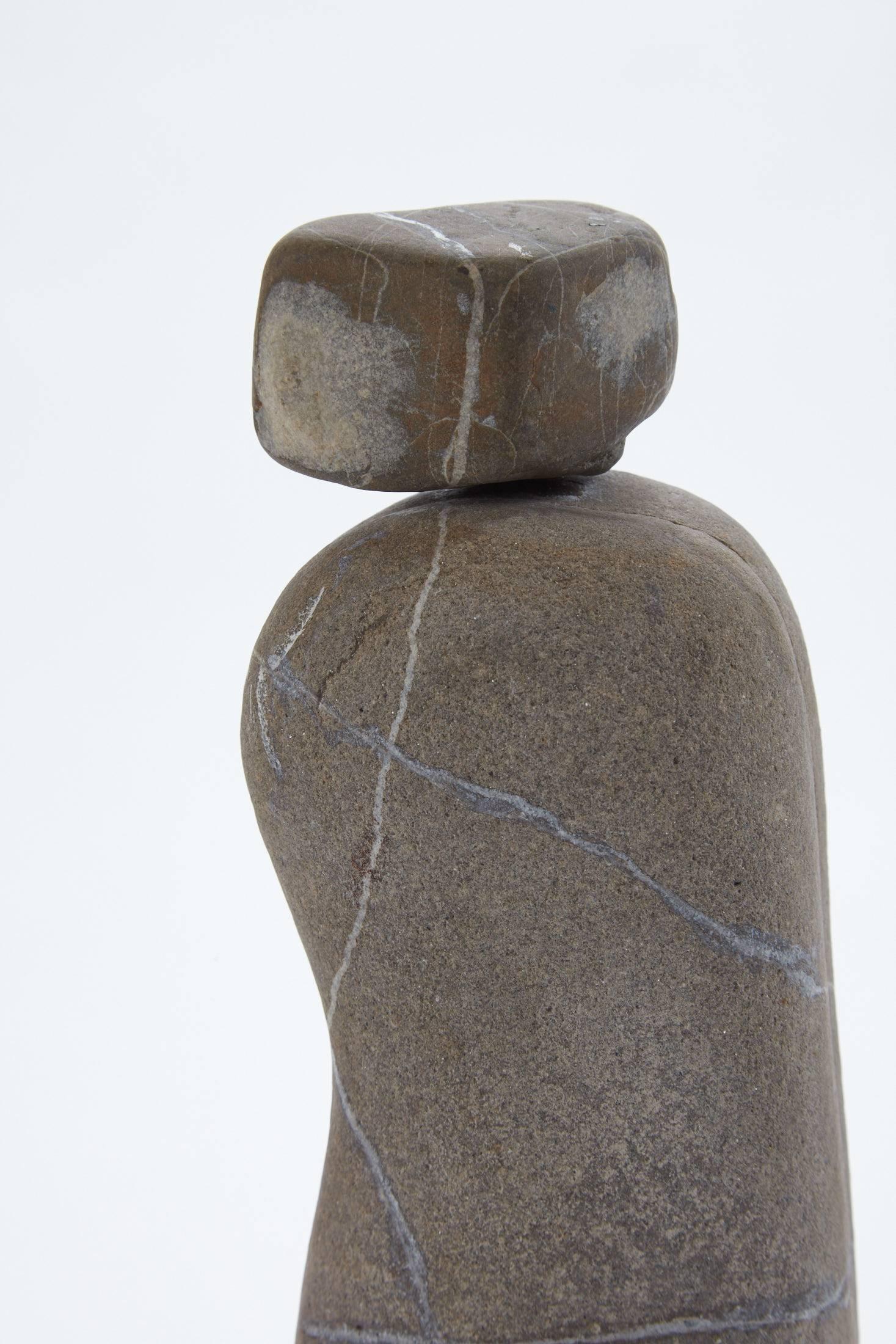 20th Century Stone Figural Mounted Sculpture In Good Condition In Chicago, IL