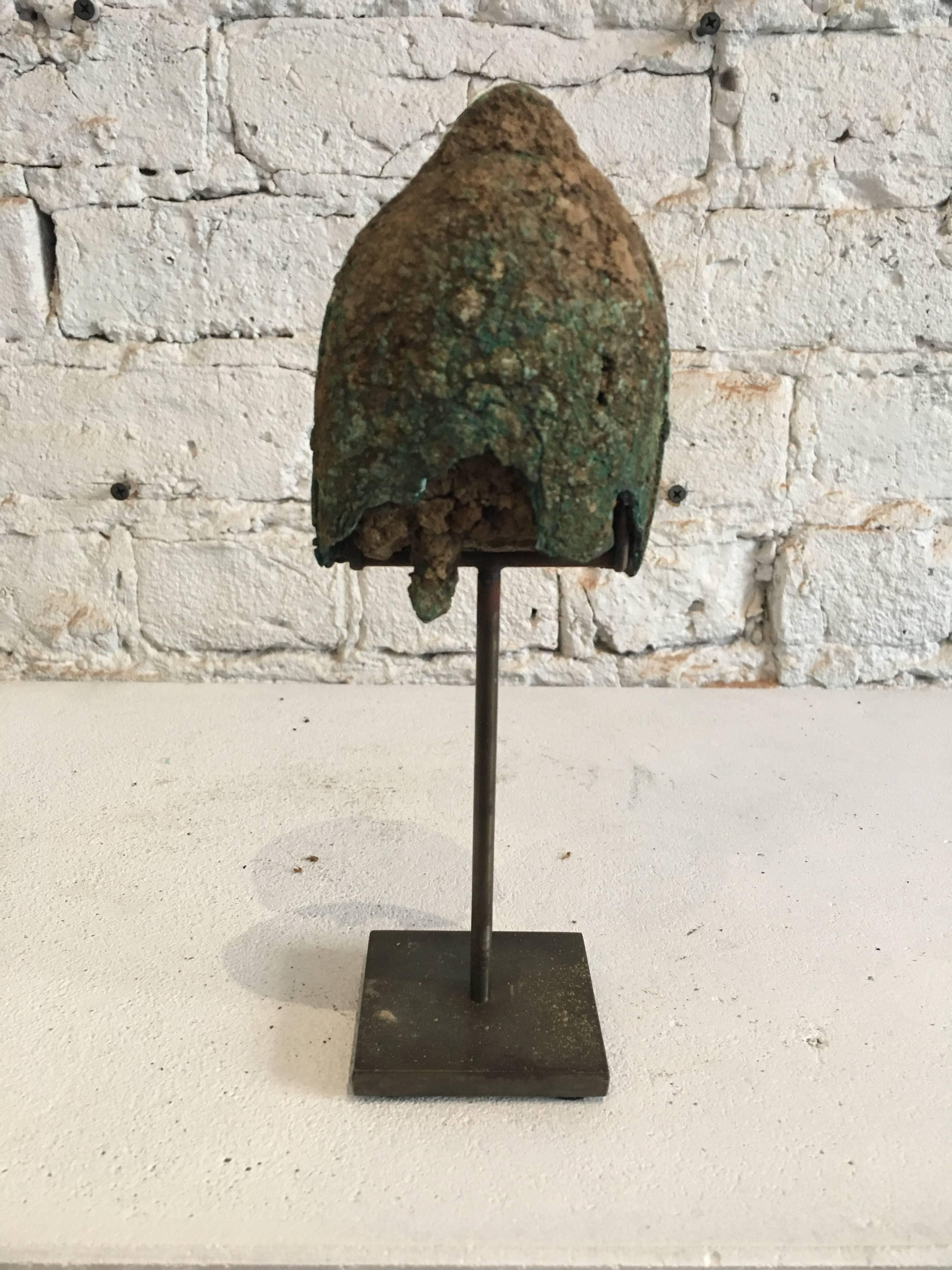 18th century (or earlier) bell excavated from the Central Highlands Vietnam
Mounted for best viewing.