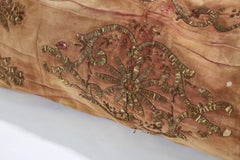 17th Century Turkish Velvet/24-Karat Gold Embroidered Pillow Sham