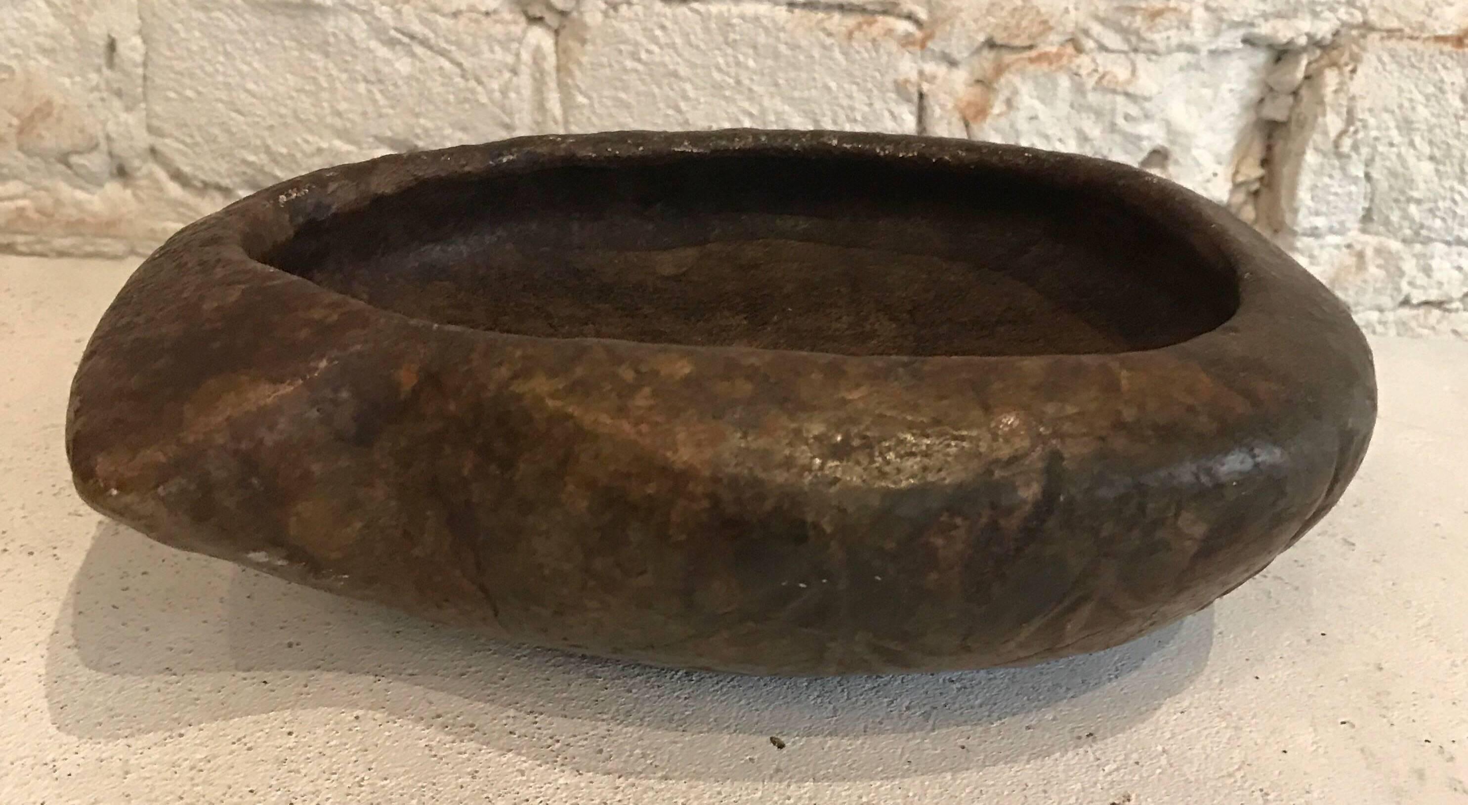 Early 20th Century Hand-Carved Brazilian Soap Stone Bowl 4