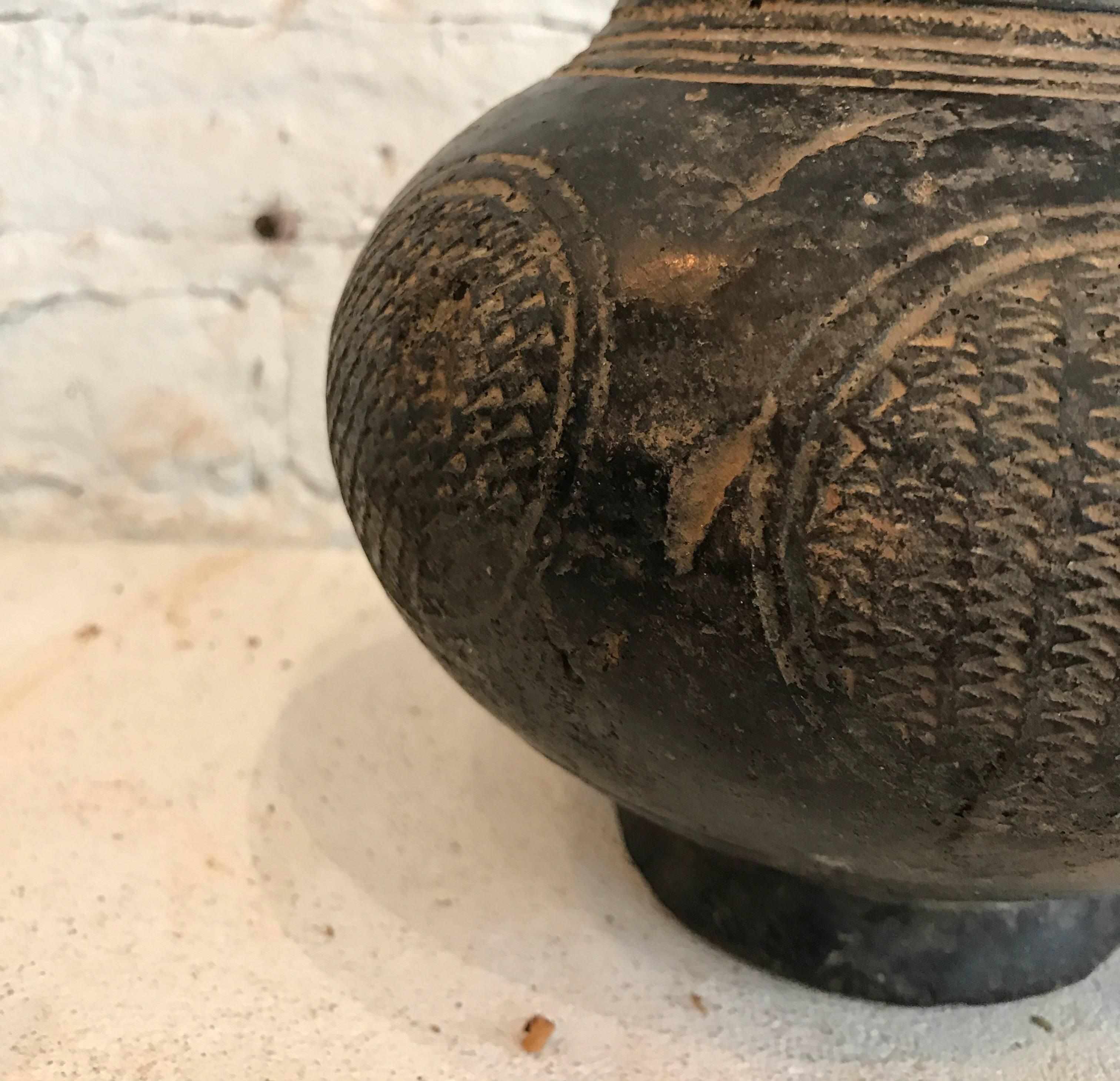 Mid-20th Century Engraved African Vessel from Mali 1