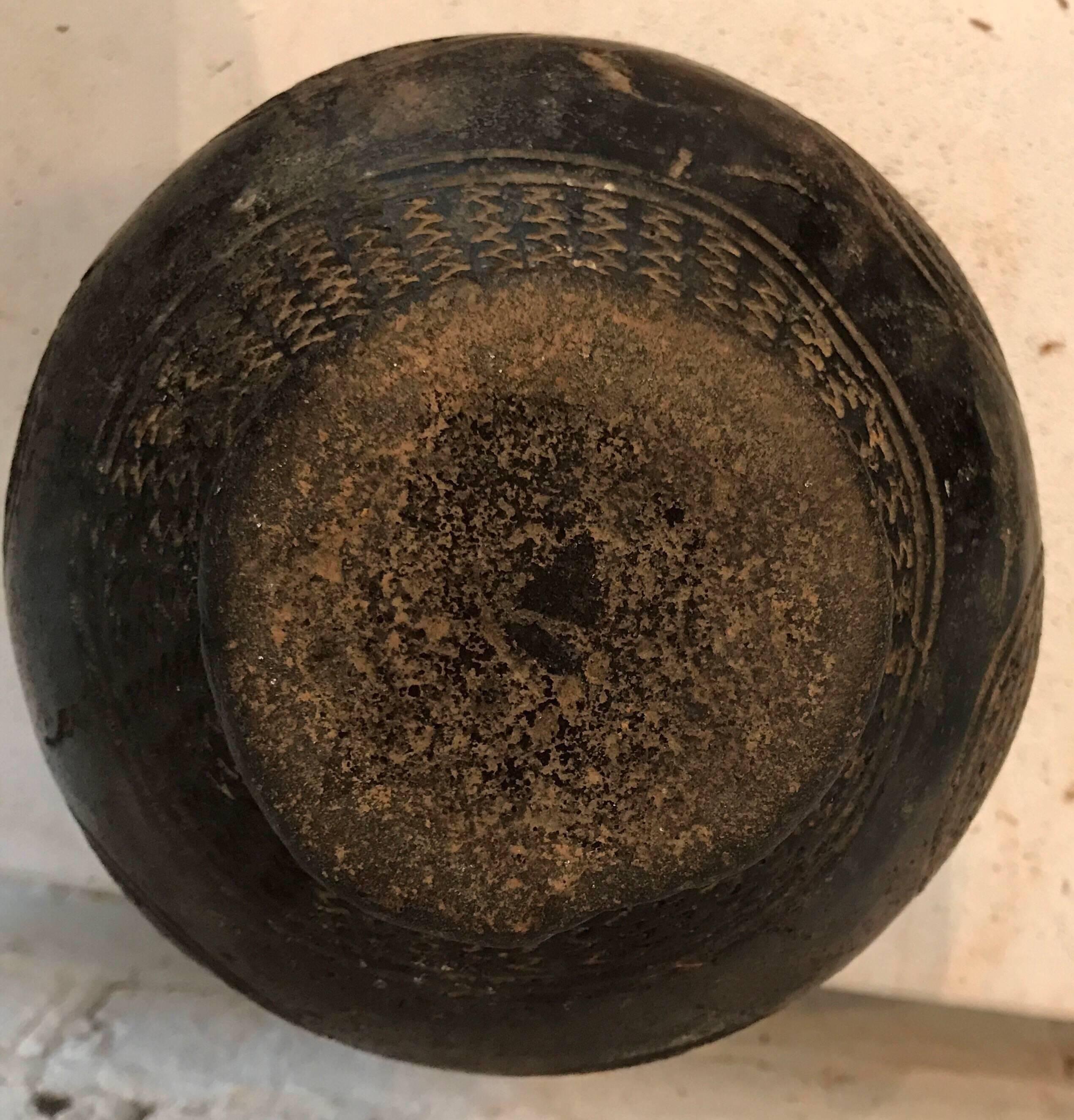 Mid-20th Century Engraved African Vessel from Mali 4