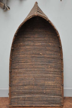 Early 20th Century Woven "Rain Hat" from Cambodia