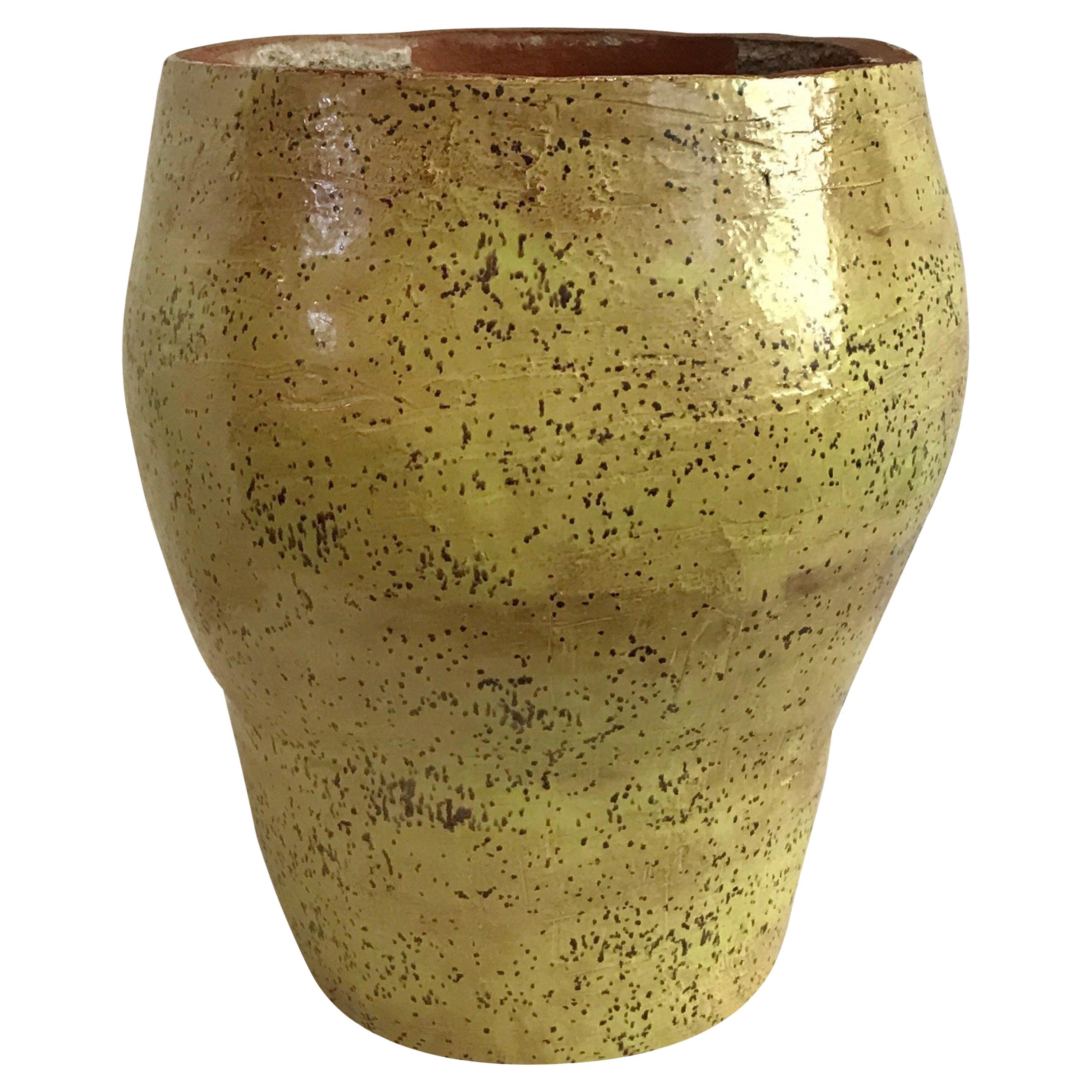 Studio Pottery americano del 20th Century in Citron in vendita