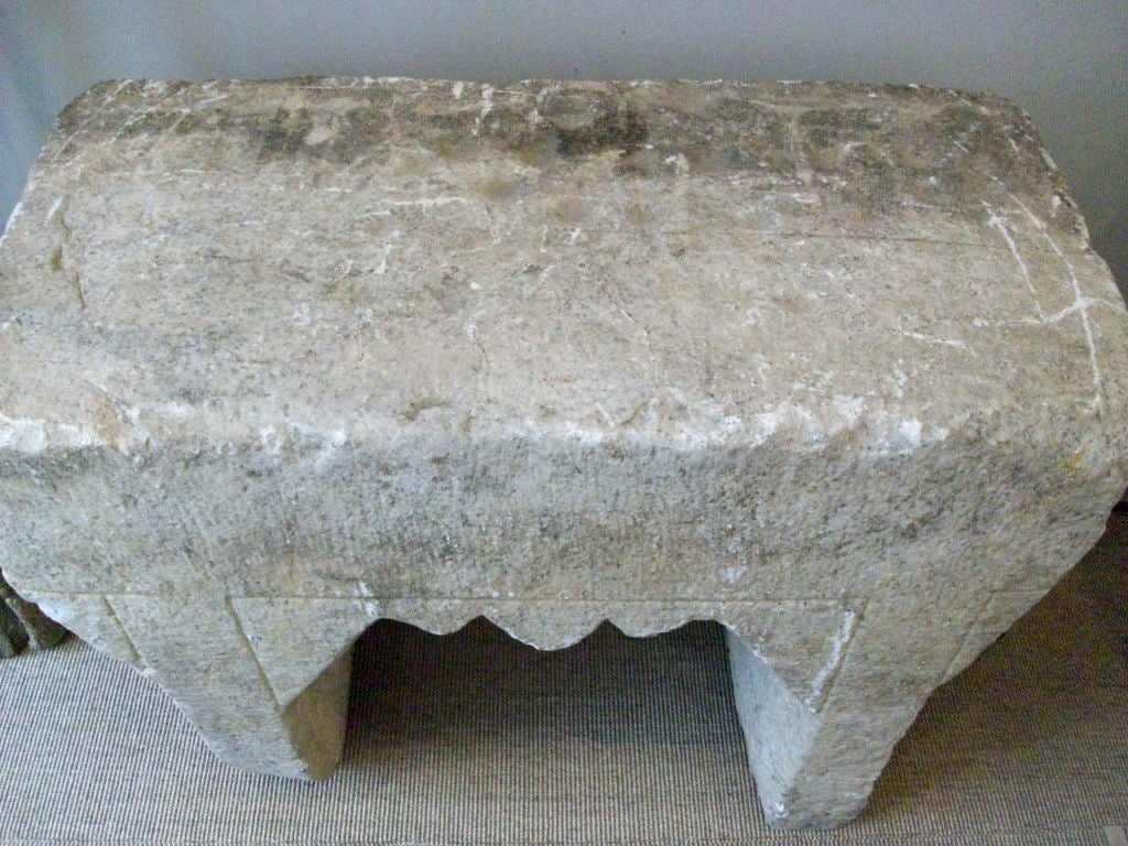 Ancient Chinese limestone altar from the Shanxi Province of China. Late Ming to Qing Dynasty.