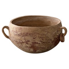 Early 20th Century Clay Bowl with Handle - Indigenous to Sierra Norte Del Puebla