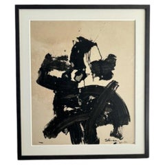 20th Century Original Japanese Inspired Painting Signed by David Slivka - 3