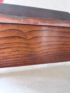 19th Century French Elm Farm Table, Directoire Style, Circa 1850-1880