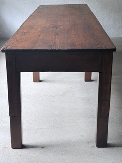 Late 19th Century Italian Larch (Larice) Farmhouse Table