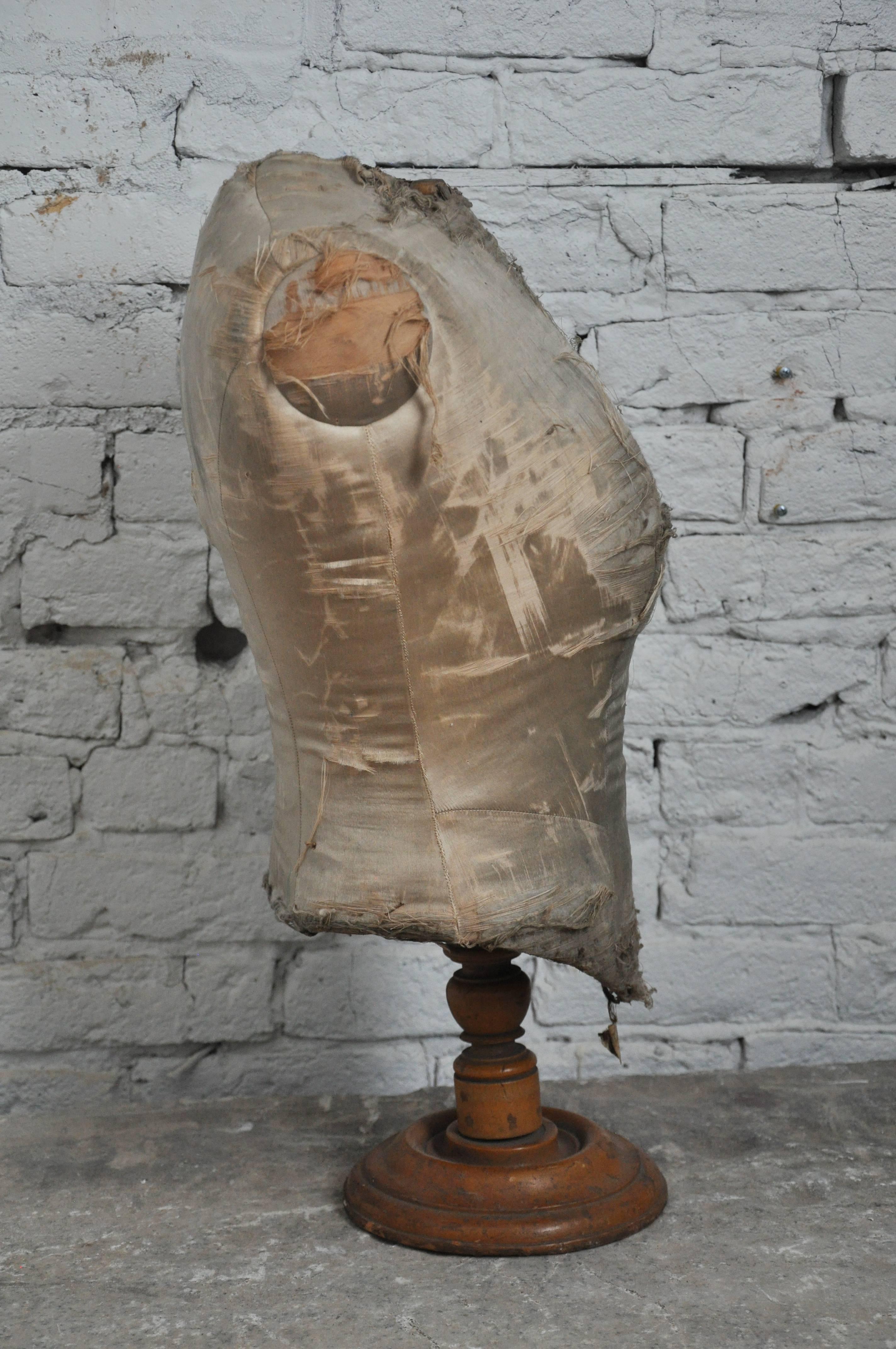 Lin Buste en tissu français de la fin du XIXe siècle en vente