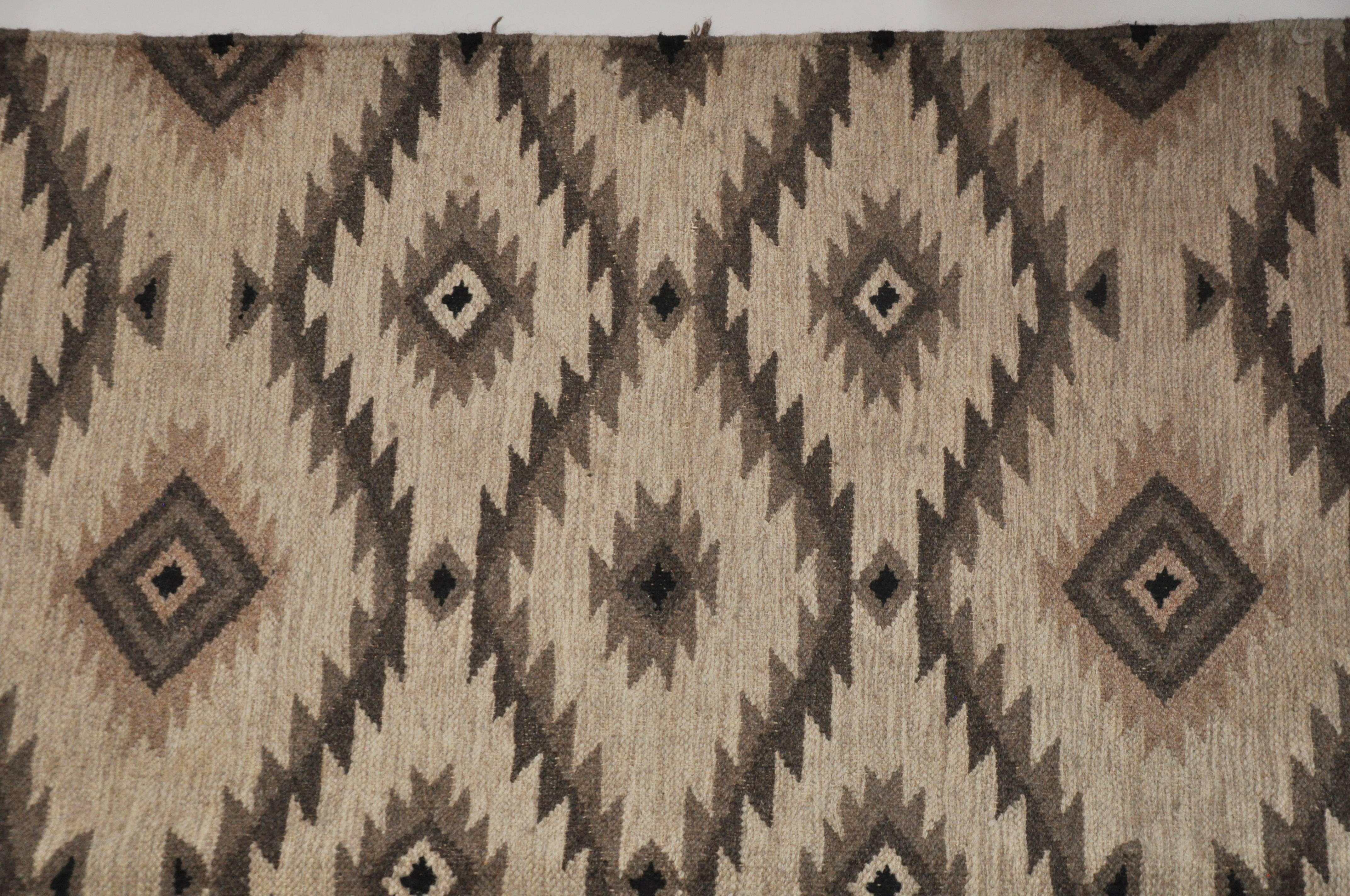 Mexican Mid-20th Century Pair of Zapotec Rugs