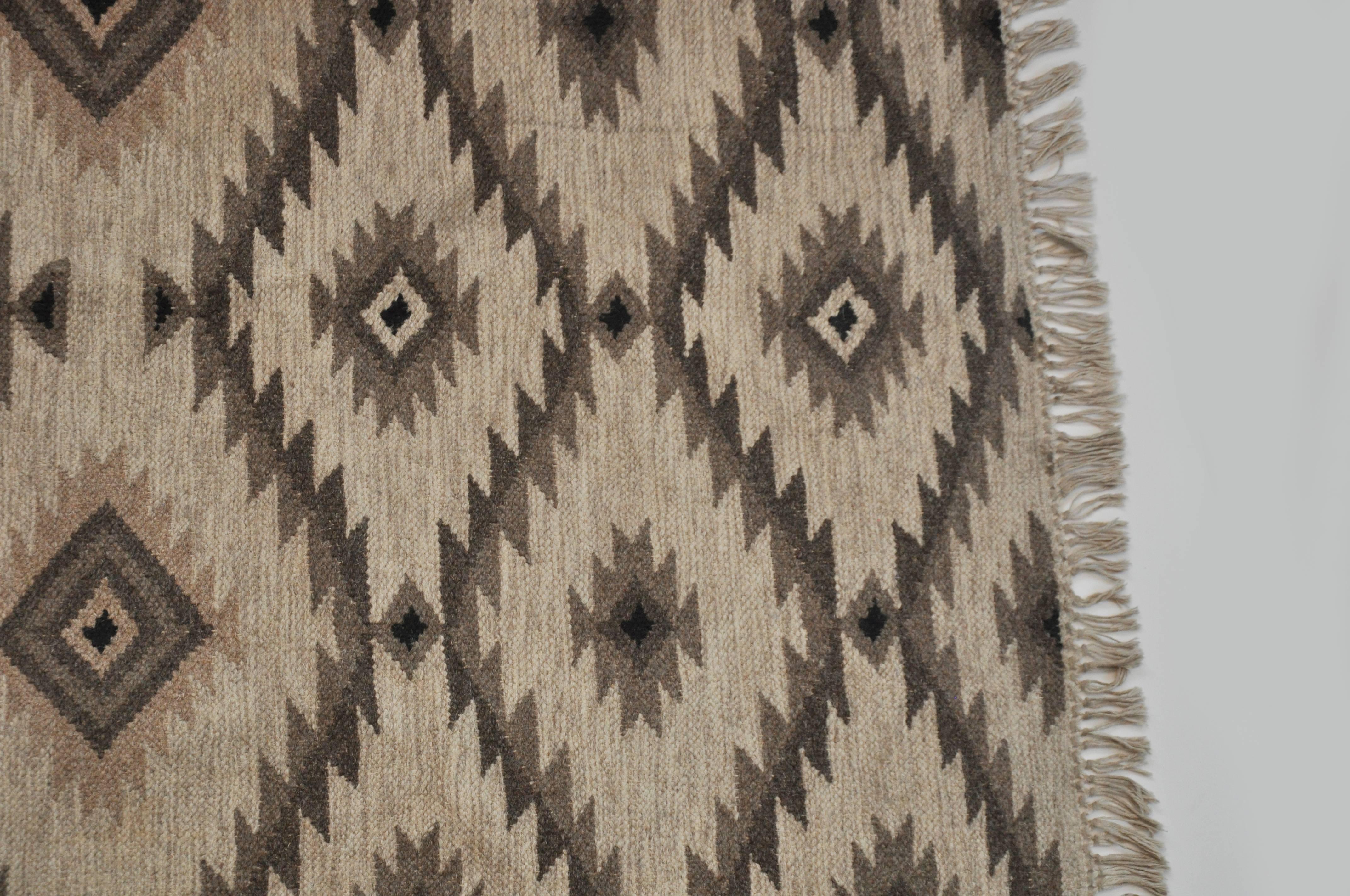 Wool Mid-20th Century Pair of Zapotec Rugs