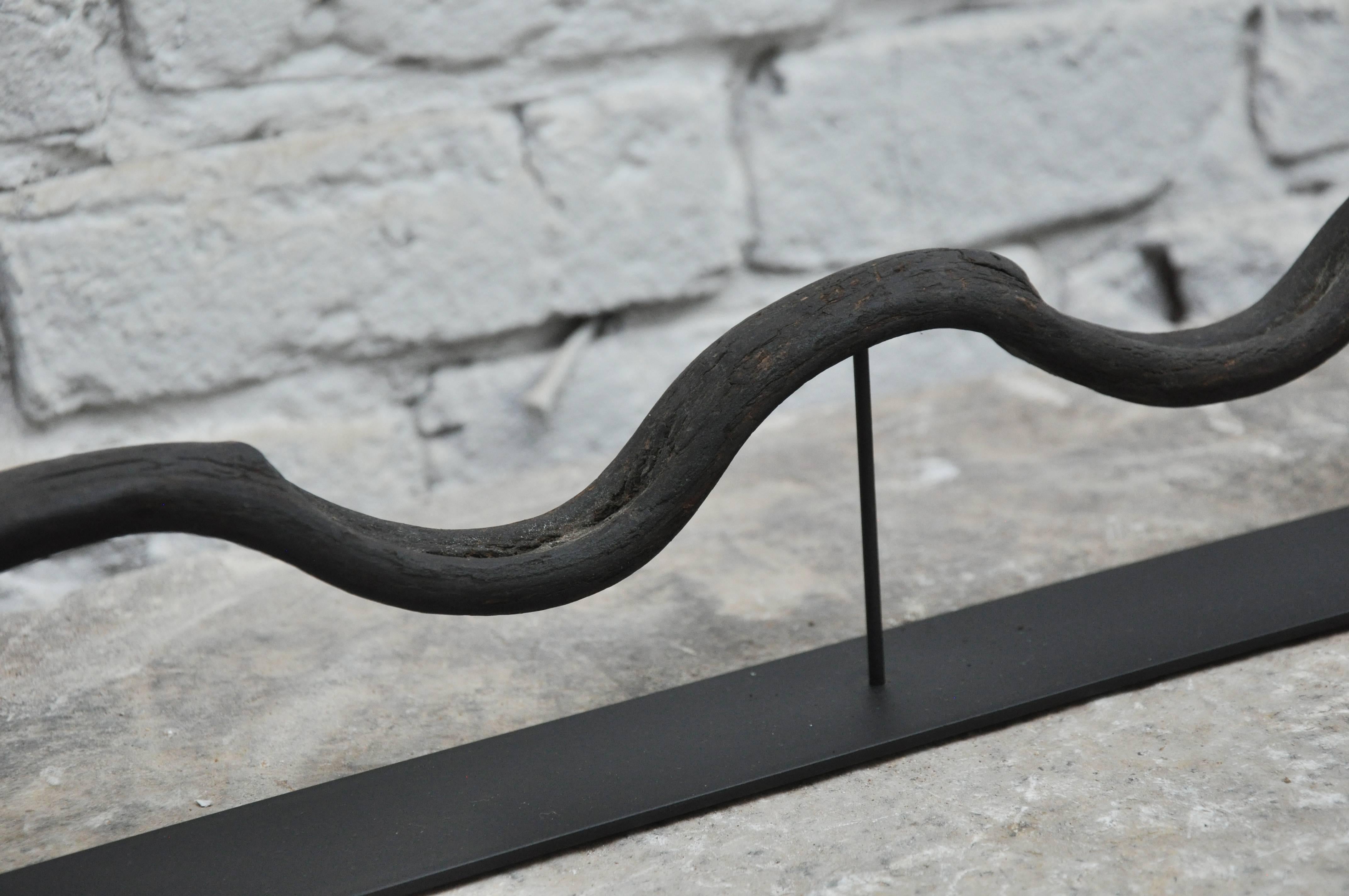 20th Century Indonesian Paper and Lacquer Snake 1