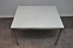 Mid-20th Century Marble and Chrome Side Table