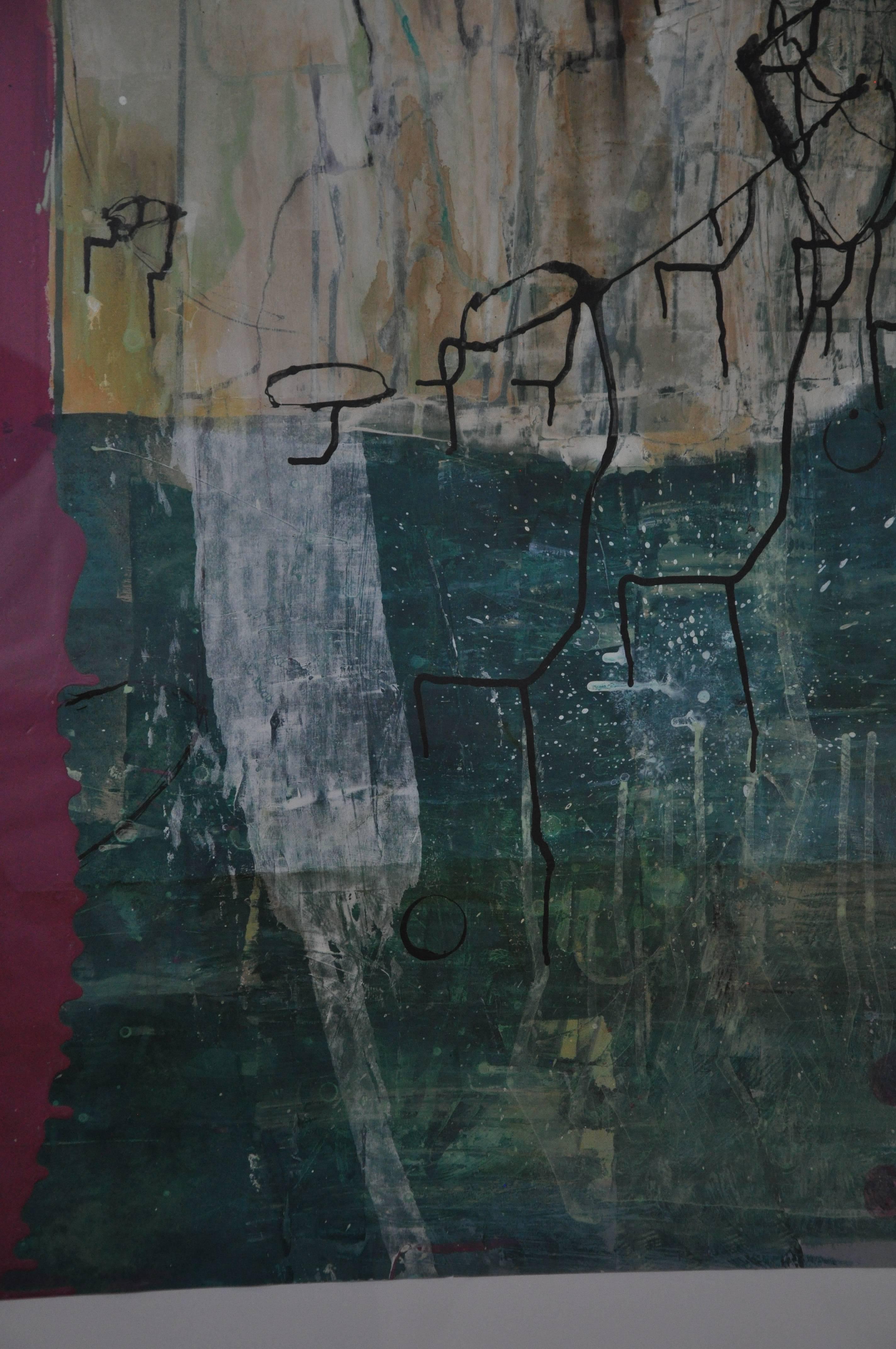 Opera su carta di Greg Dickerson del 20° secolo, Untitled Art In condizioni ottime a Chicago, IL