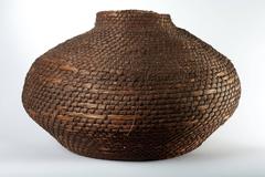 Early 20th Century Extra Large French Rye Basket