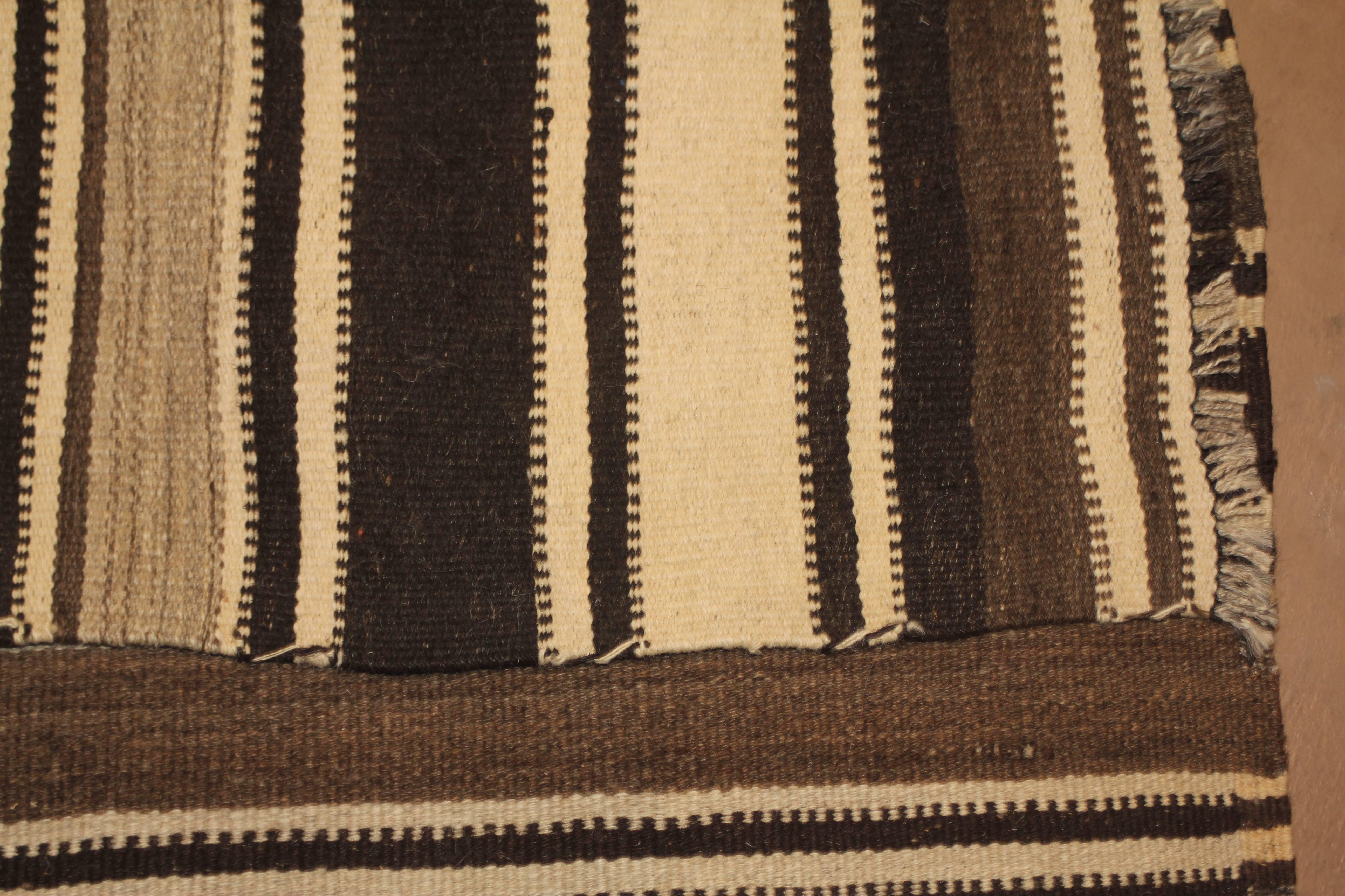 Wool 20th Century, Striped Kilim Rug from Afghanistan