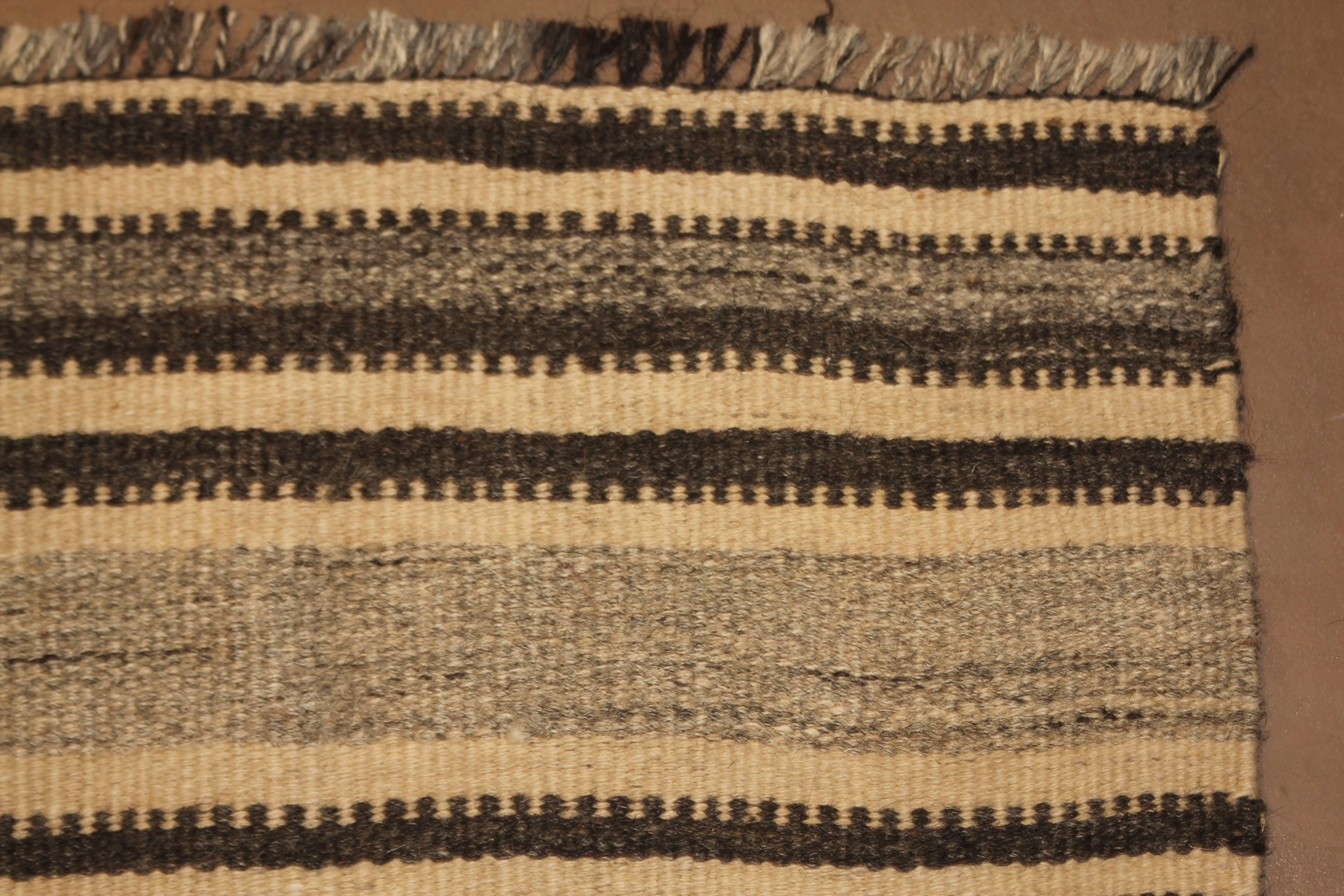 20th Century, Striped Kilim Rug from Afghanistan 2