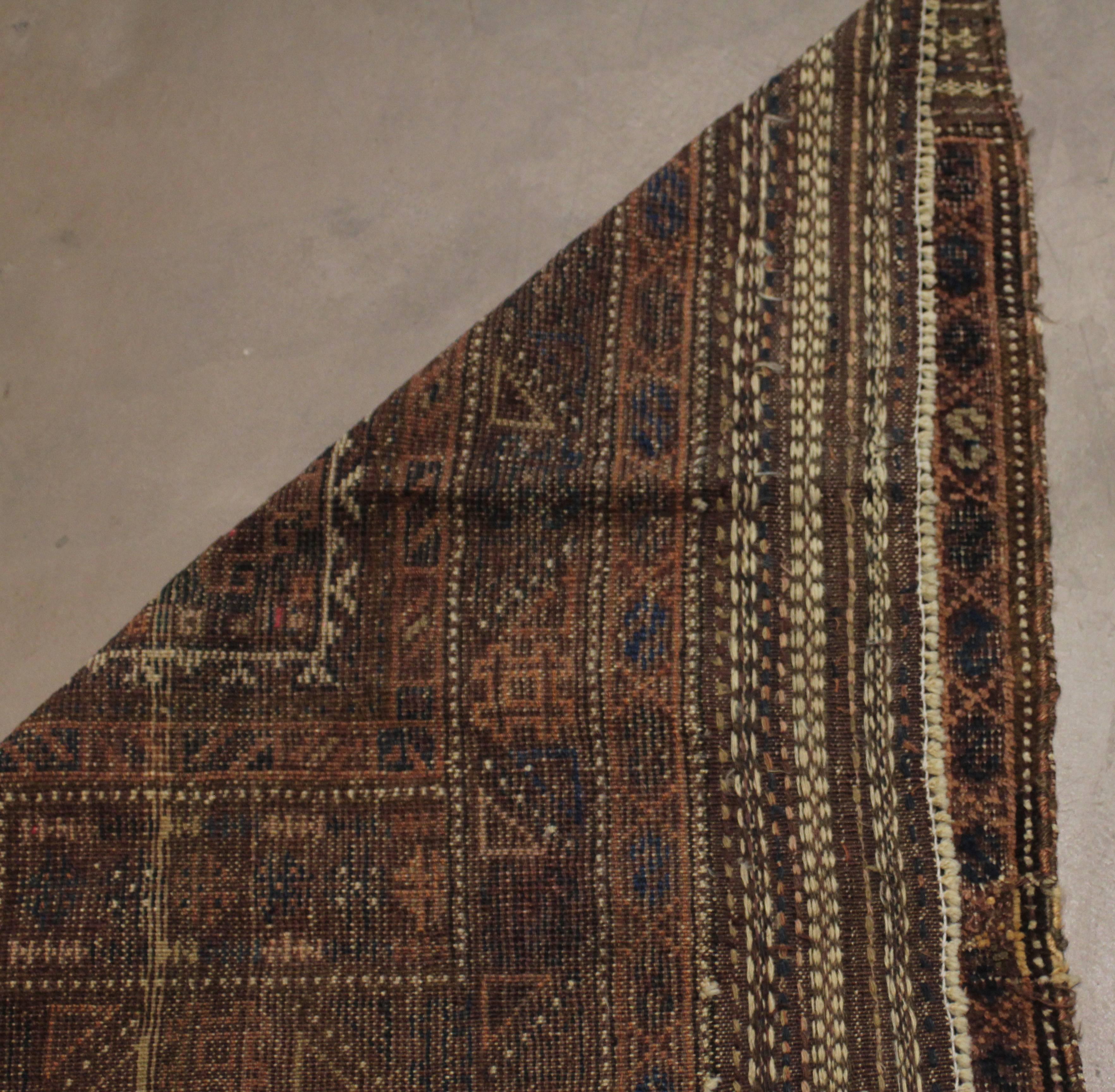 Hand-Woven Early 20th Century, Handwoven Baluch Rug from Western Afganistan