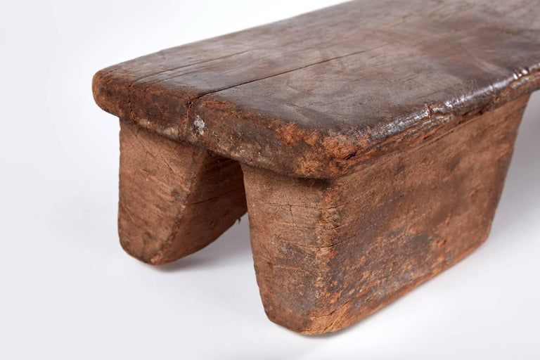 Early 20th Century Narrow Wooden African Bench/Stool from Cameroon at