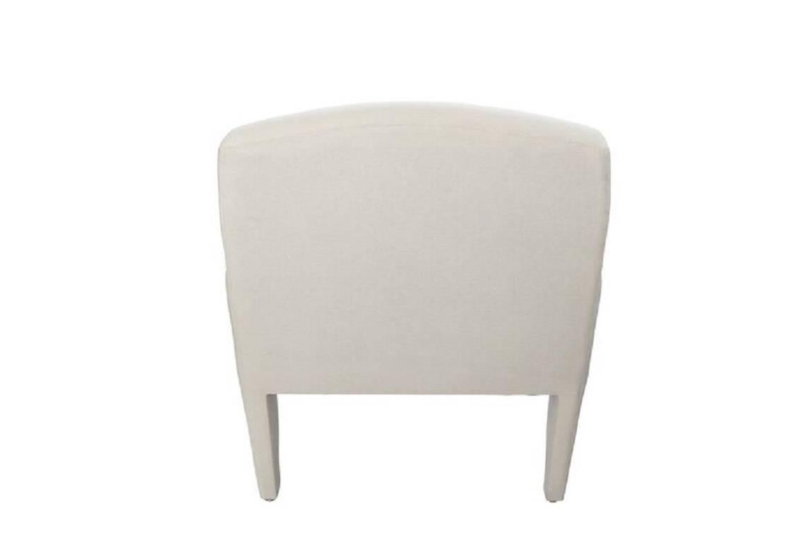 20th Century Pair of Vladimir Kagan Lounge Armchairs Restored in Muslin 1