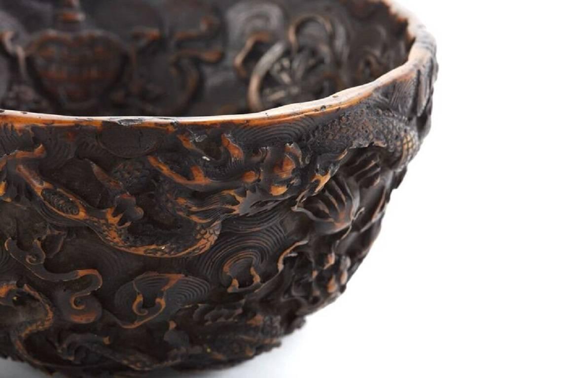 19th Century Black Forest 'German' Carved Bowl 3