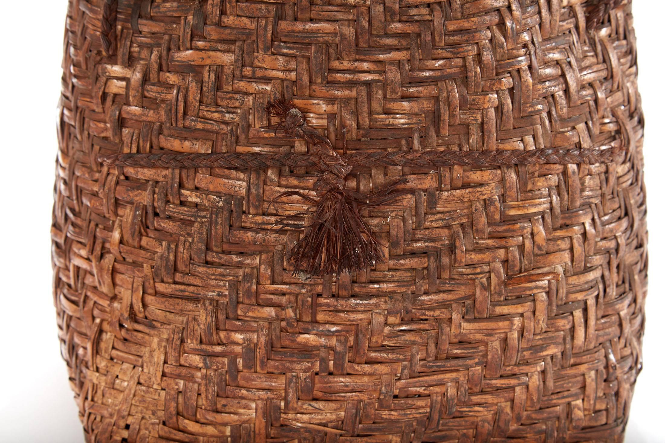 Pair of 20th Century Woven Nigerian Baskets 3