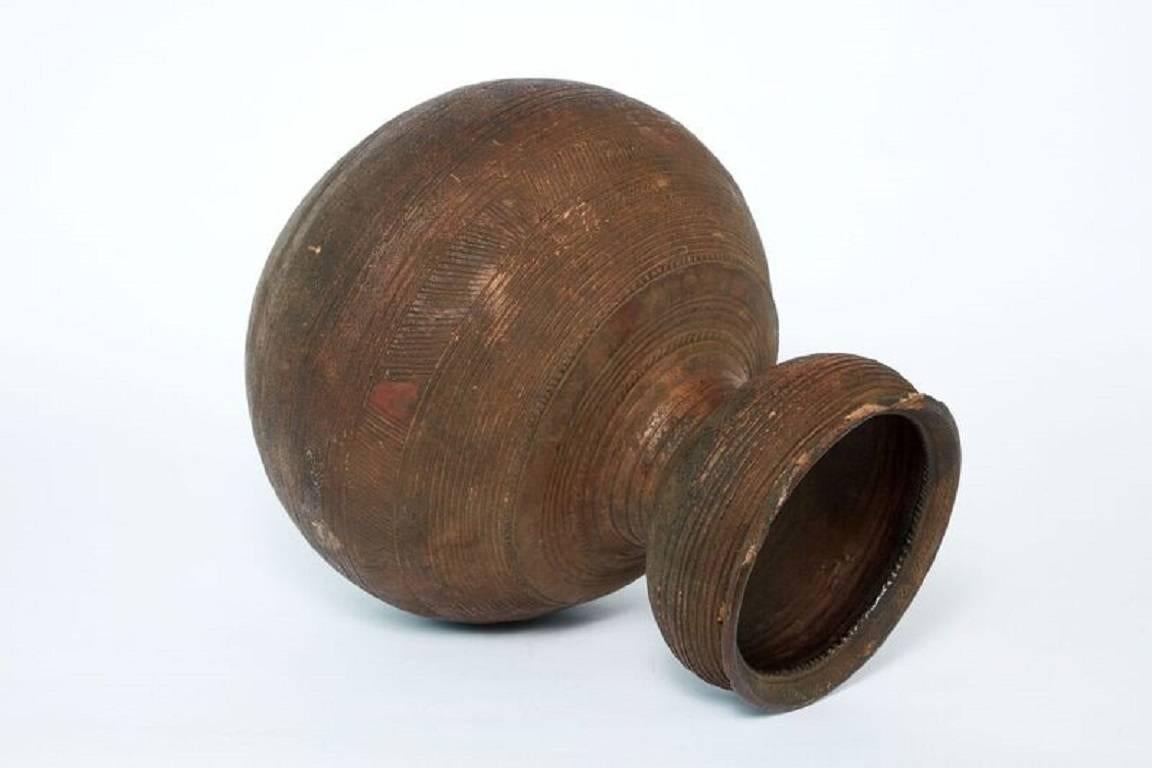Early 20th Century African Clay Beer Pot 3