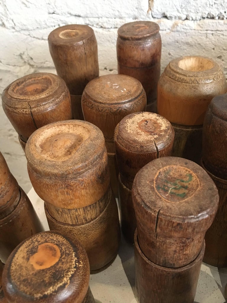19th20th Century Collection of Tobacco Lime Containers from Papua New