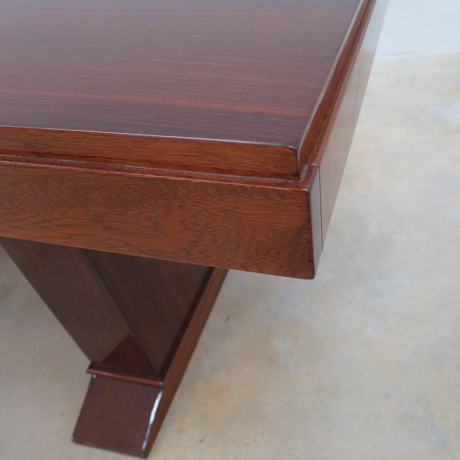 Mid-20th Century Art Deco Table in Mahogany