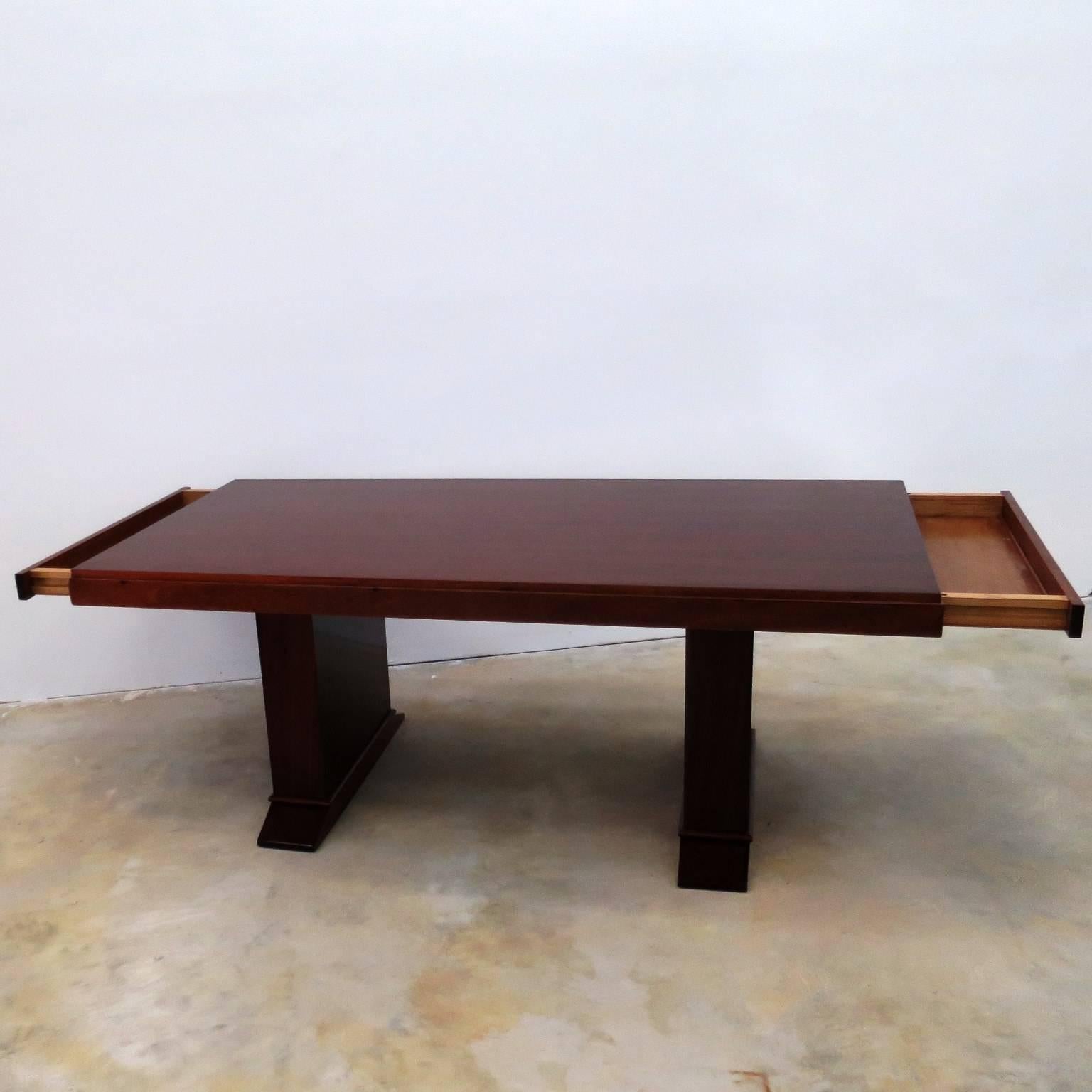 Art Deco Table in Mahogany 4