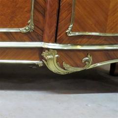 Rosewood Cabinet Attributed to Millet Sunbeam Veneer St LXV Bronze Accents