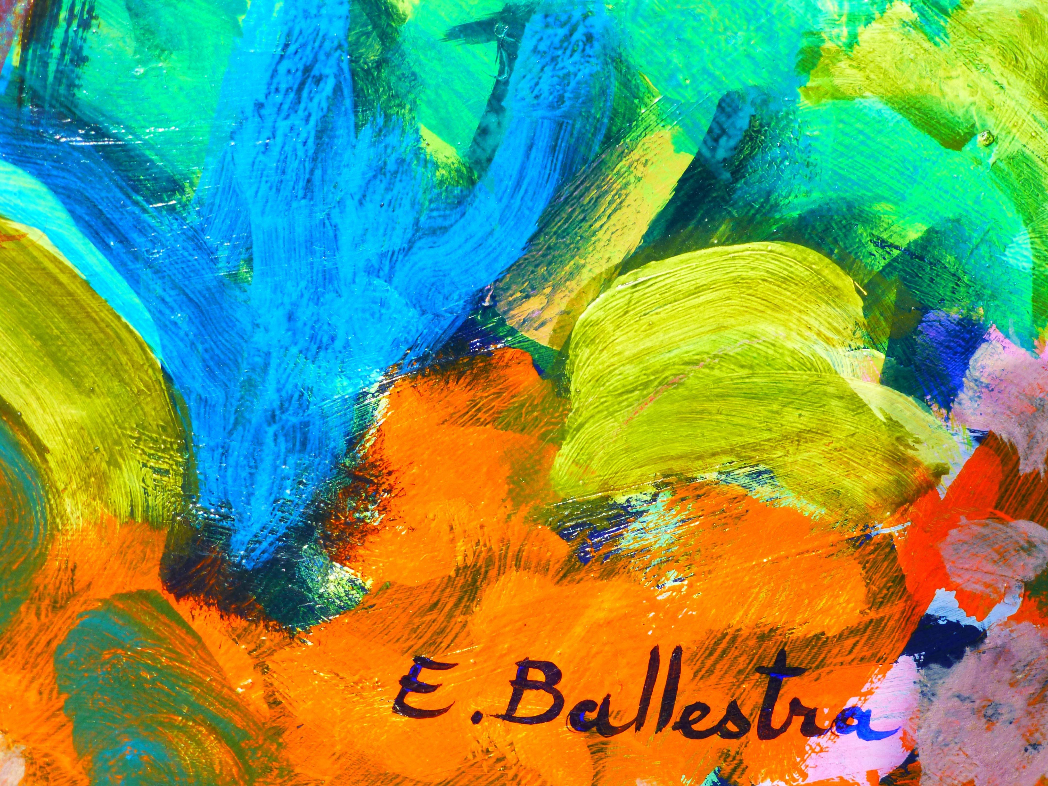 Paesaggio espressionista   Pittura a olio di Ballestra In condizioni ottime in vendita a Miami, FL