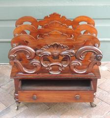 19th C English Regency Rosewood Canterbury