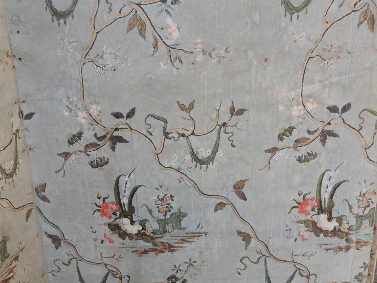 18th C Venetian Hand-Painted Folding Screen In Good Condition In Charleston, SC