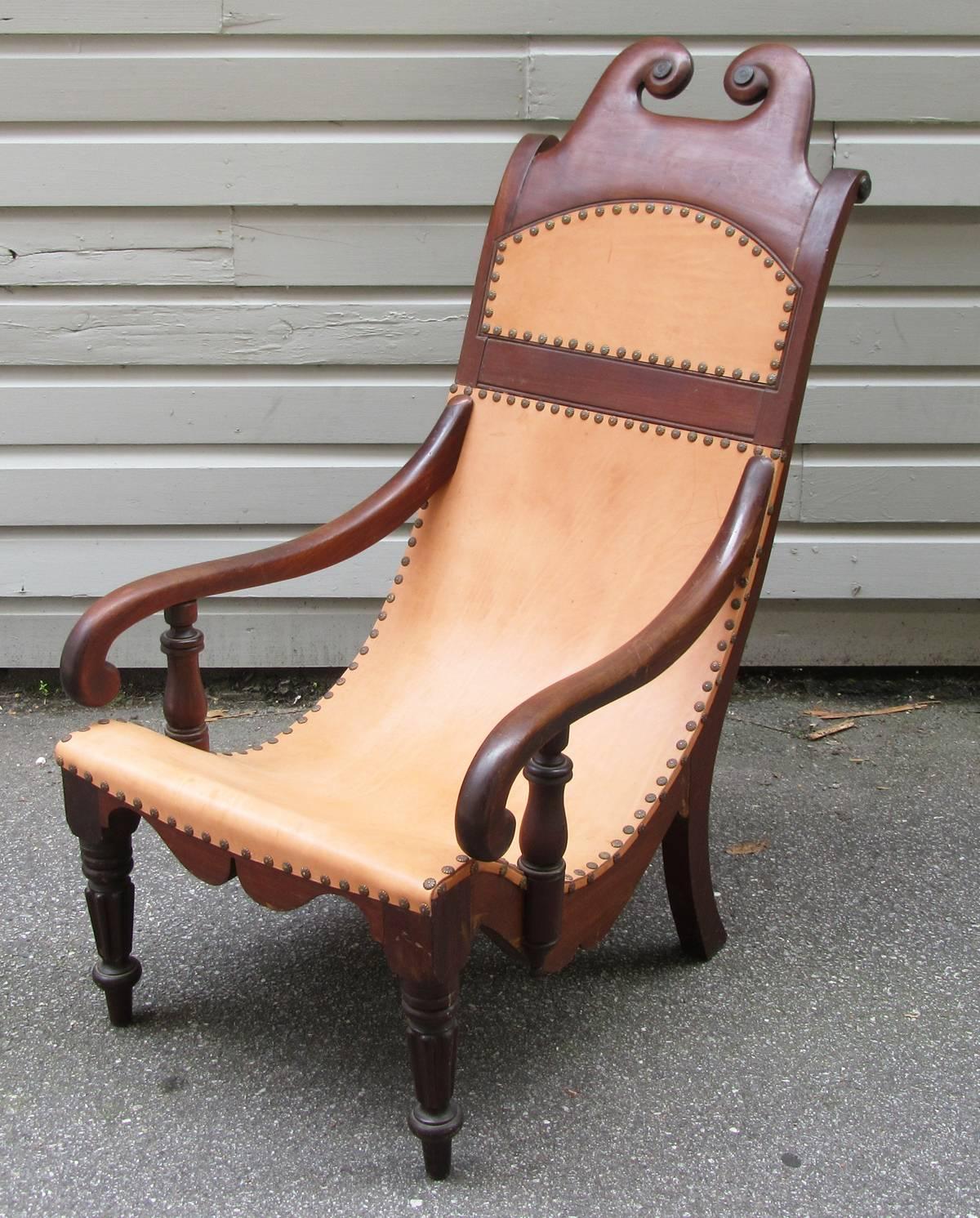 19th Century Jamaican Campeche / Planter Chair For Sale 2