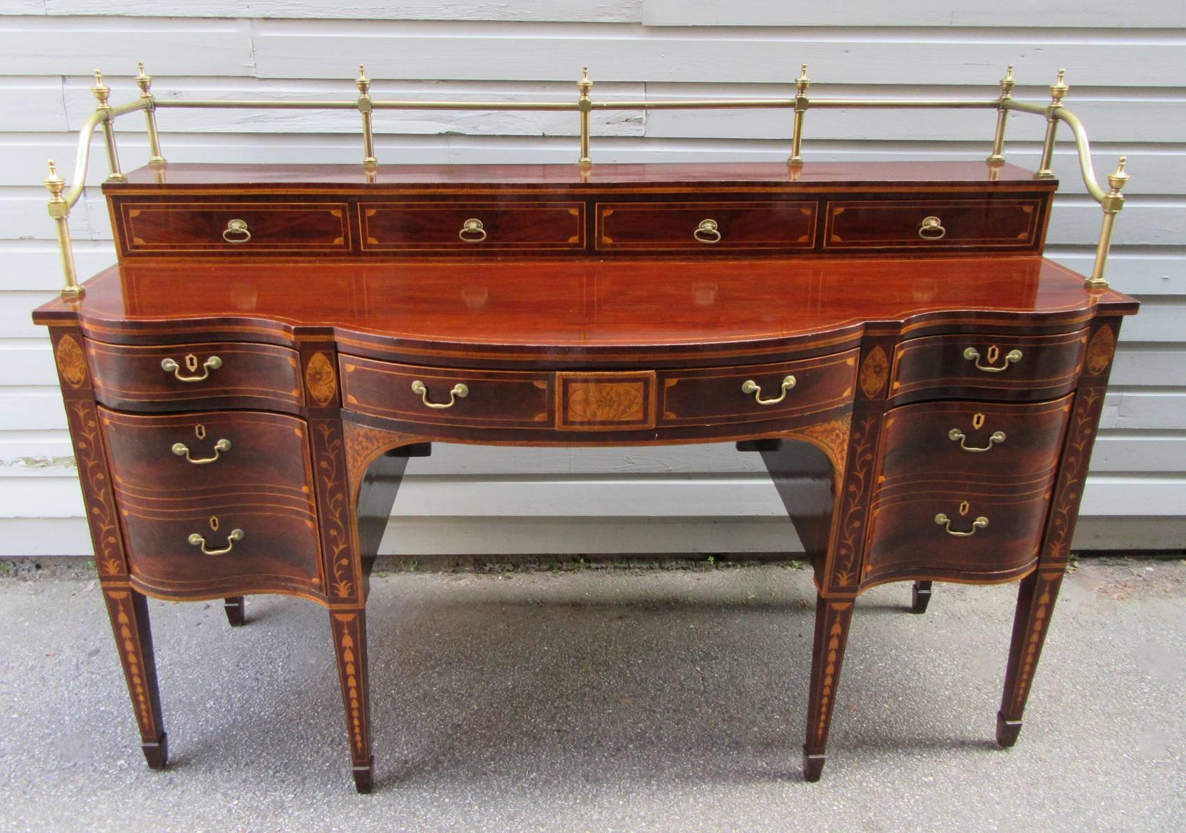 Late 18th Century English George III Hepplewhite Mahogany Sideboard 2