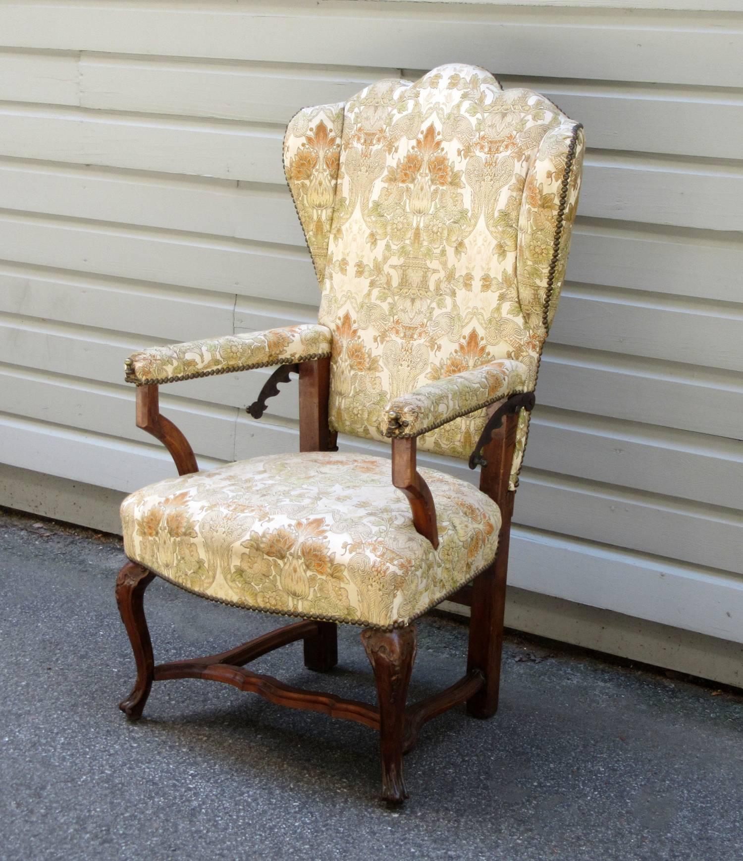 french provincial recliner chair