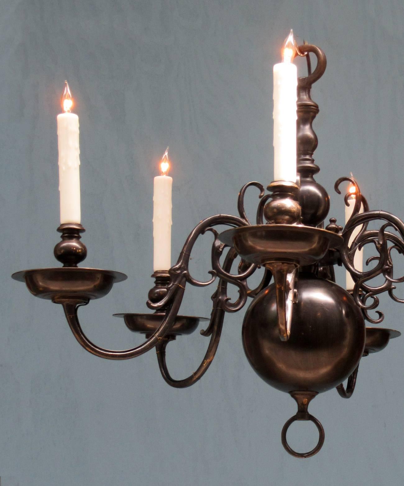 black colonial chandelier
