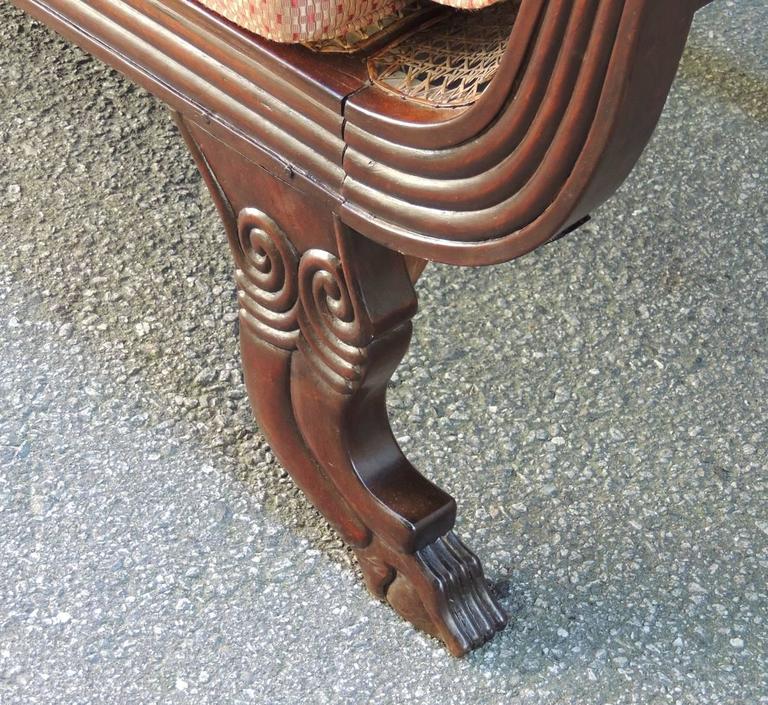 19th Century Jamaican Regency Mahogany HandCaned Sofa at 1stDibs