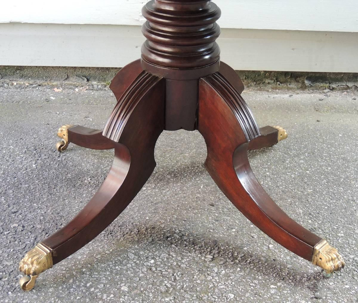 19th Century Jamaican Regency Mahogany Tilt-Top Breakfast Table In Good Condition For Sale In Charleston, SC