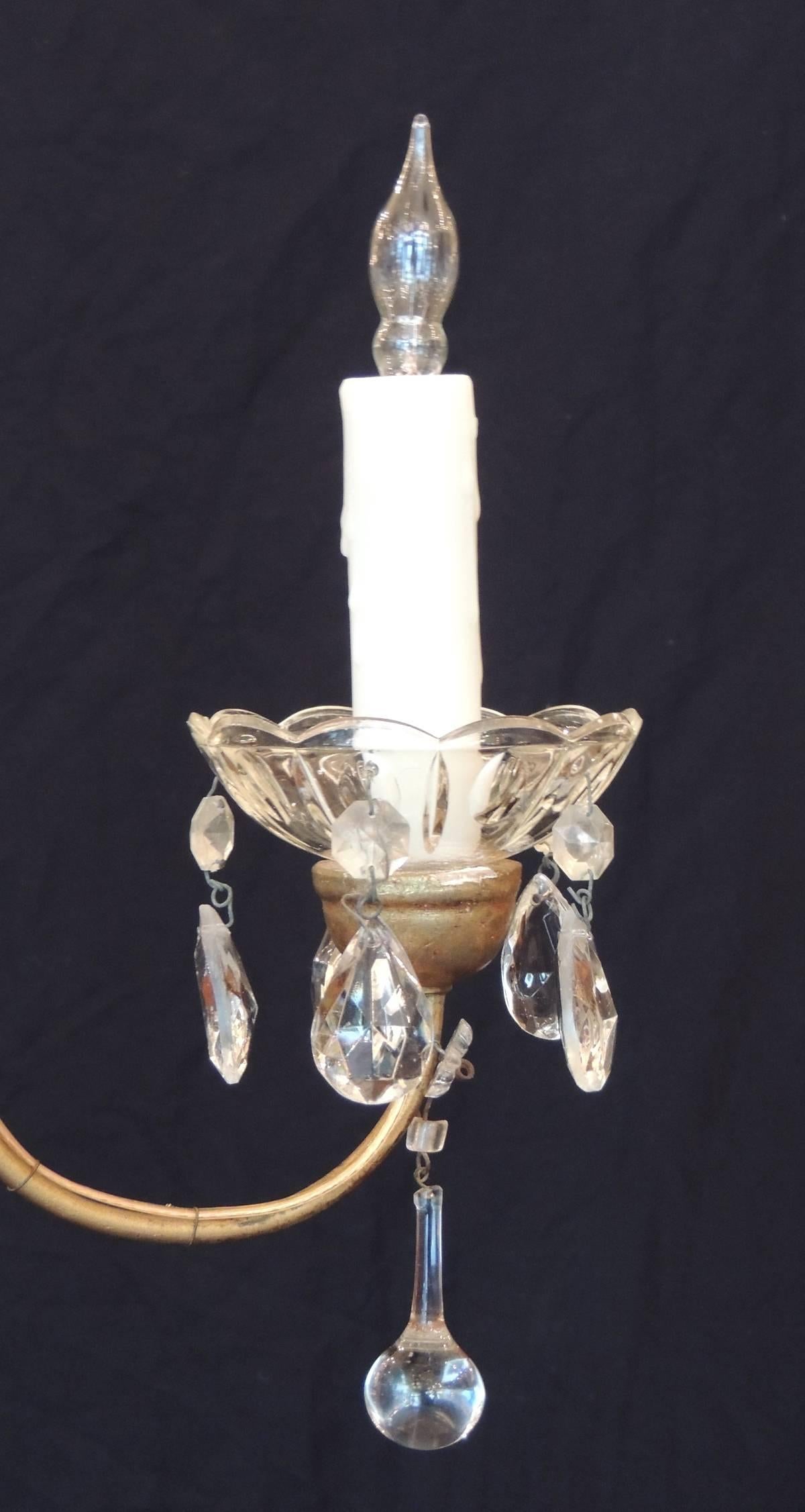 Italian Early 20th Century Venetian Crystal Chandelier For Sale