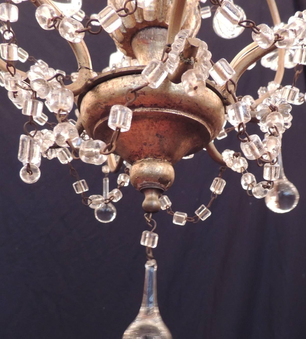 Early 20th Century Venetian Crystal Chandelier For Sale 3