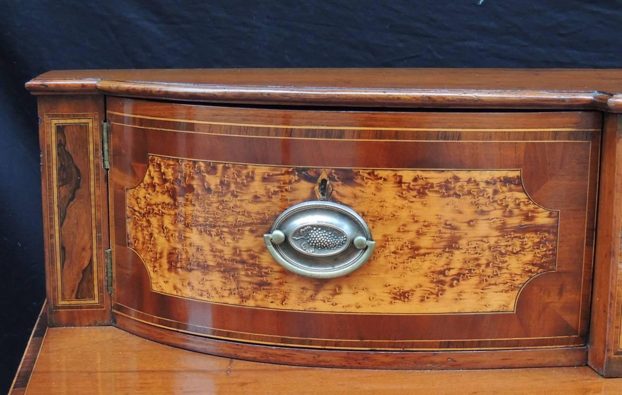 Early 19th C Scottish Sheraton Sideboard with Exotic Caribbean Woods 1