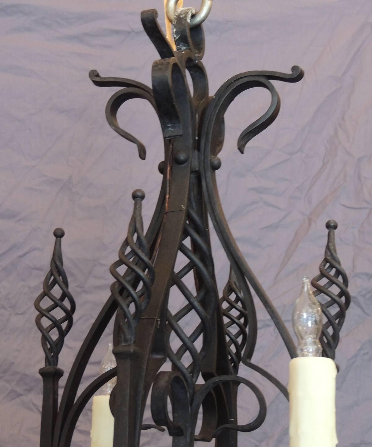 gothic chandelier wrought iron