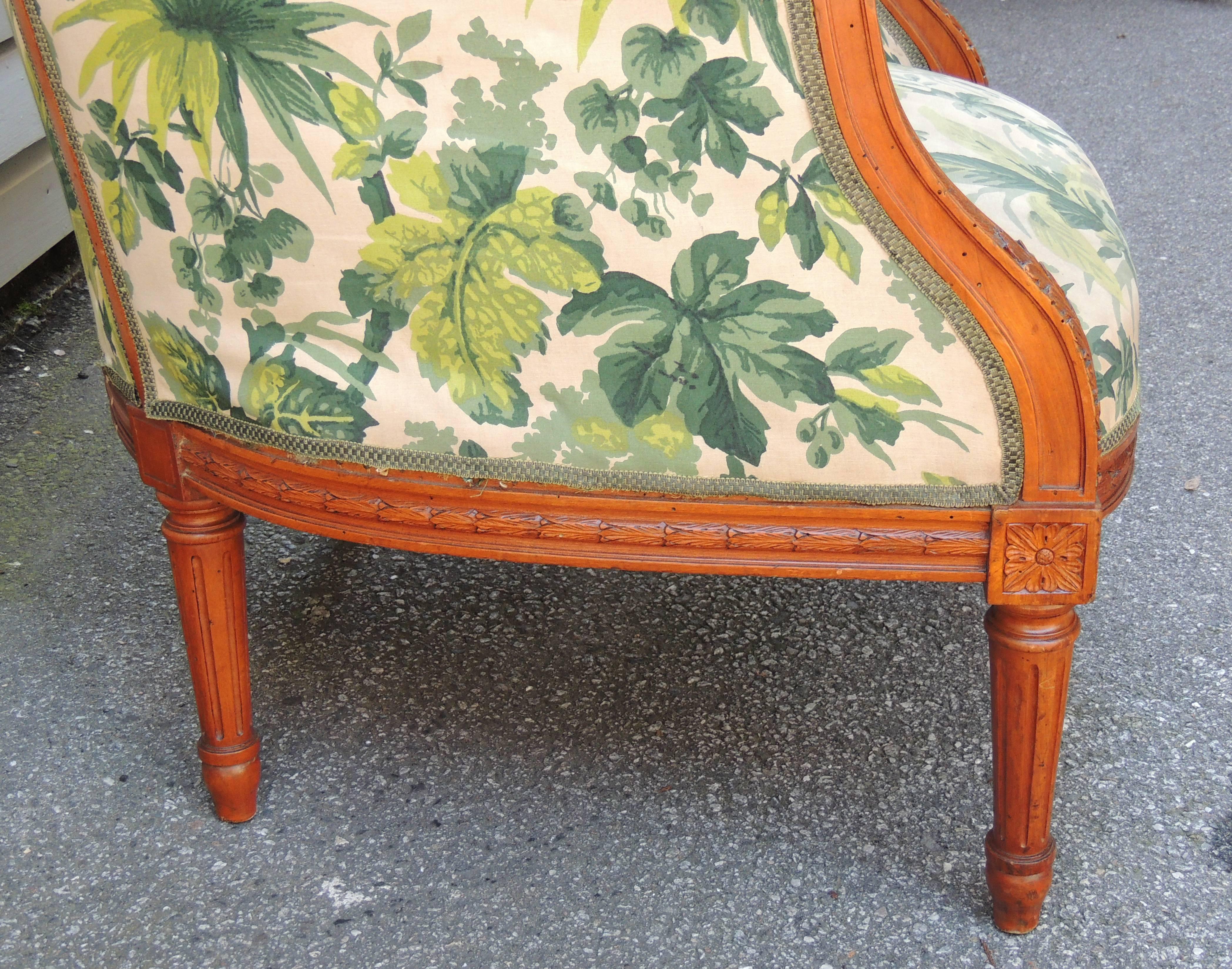Pair of 1860s French Porter Chairs In Good Condition In Charleston, SC